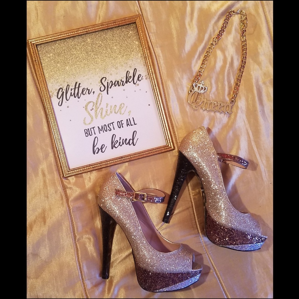 Amazing Sparkly Betsey Johnson Heels